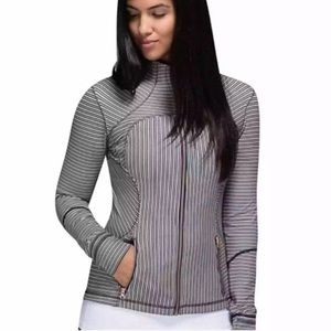 Lululemon Define Jacket Rose Gold & Blue Stripe